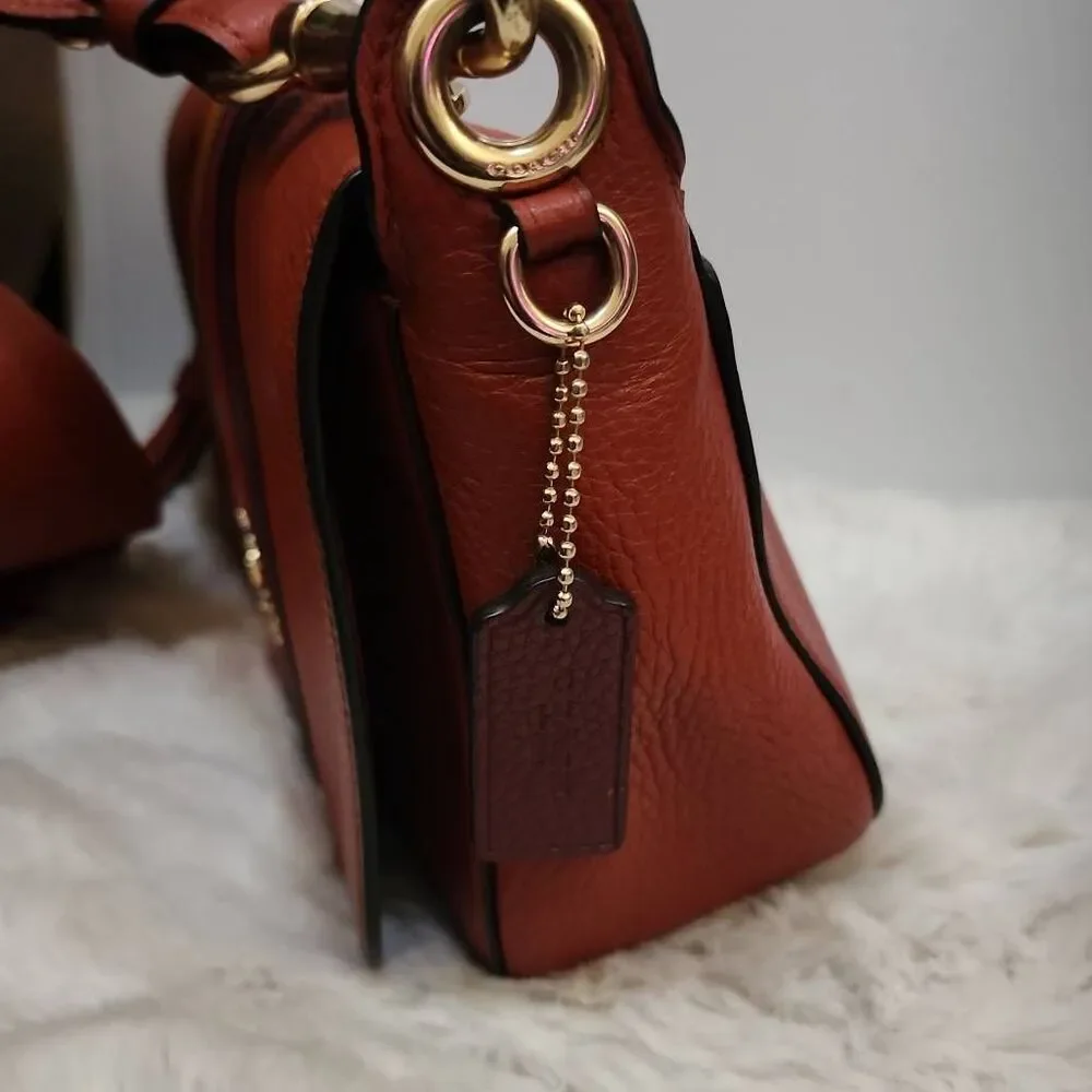 Coach Small Jes Messenger Bag with Varsity Stripe